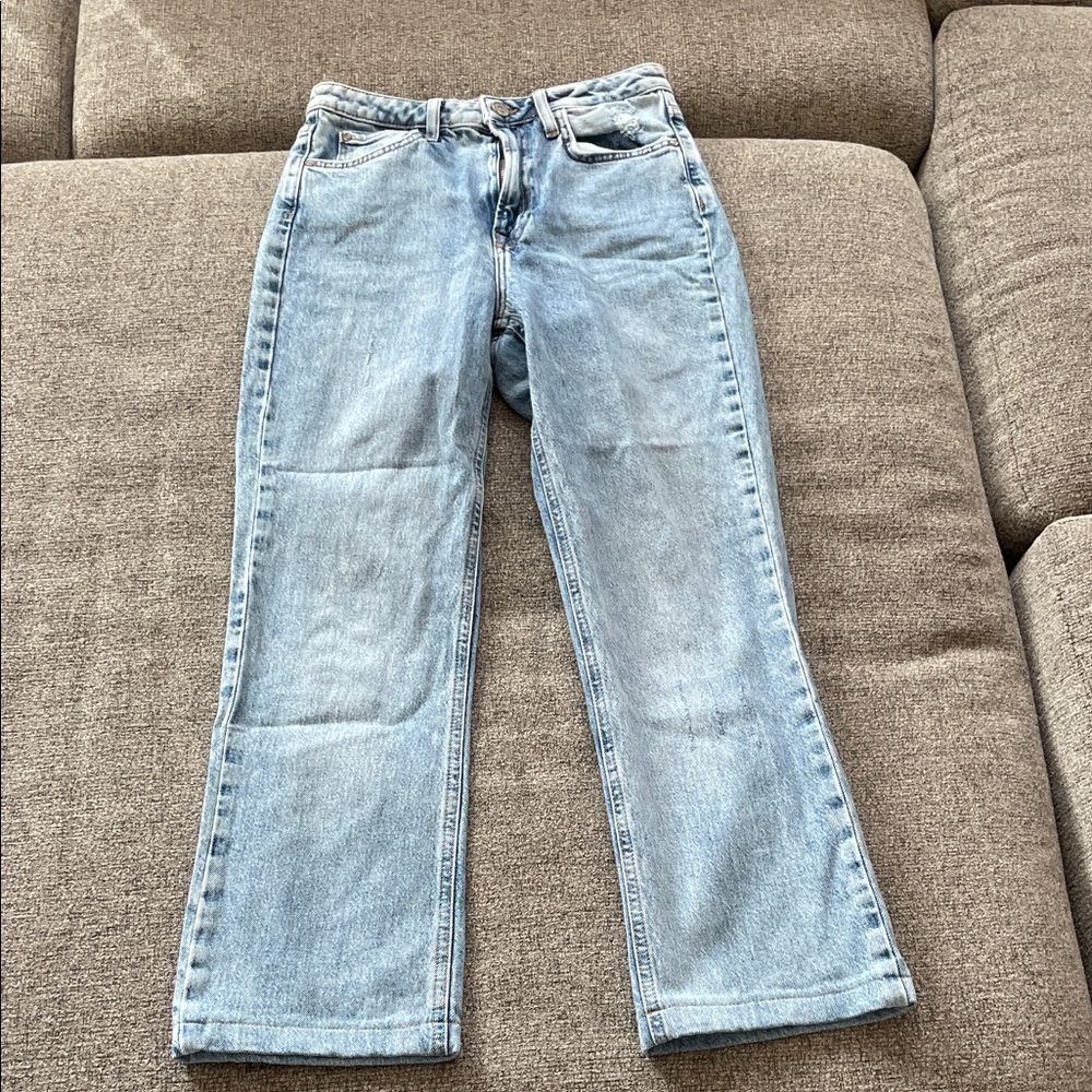 Zara Faded Blue Denim Jeans